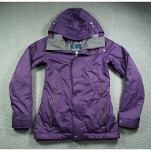 Burton Jacket Womens Size 3 XS Purple The White Collection DryRide Snowboard Ski